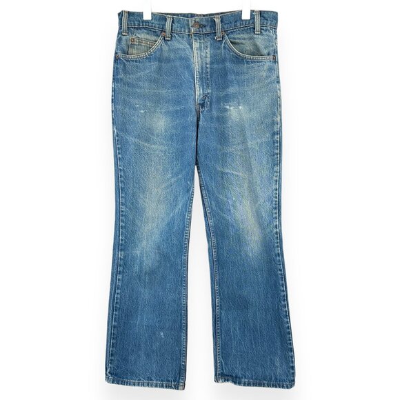 Levi's Denim - Made in USA Vintage 1970s Levi's Medium Wash Rare Orange Tab Straight Leg Jeans
